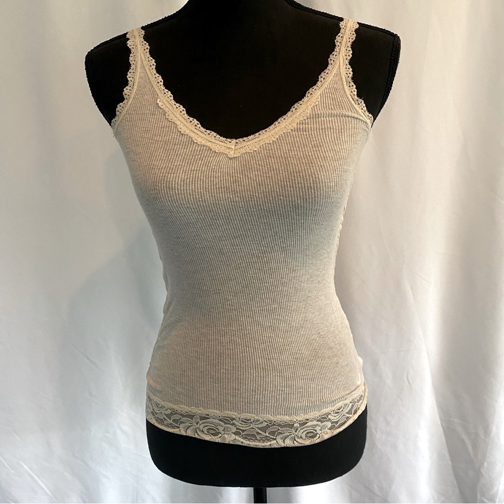 Cream Hollister Tank Top